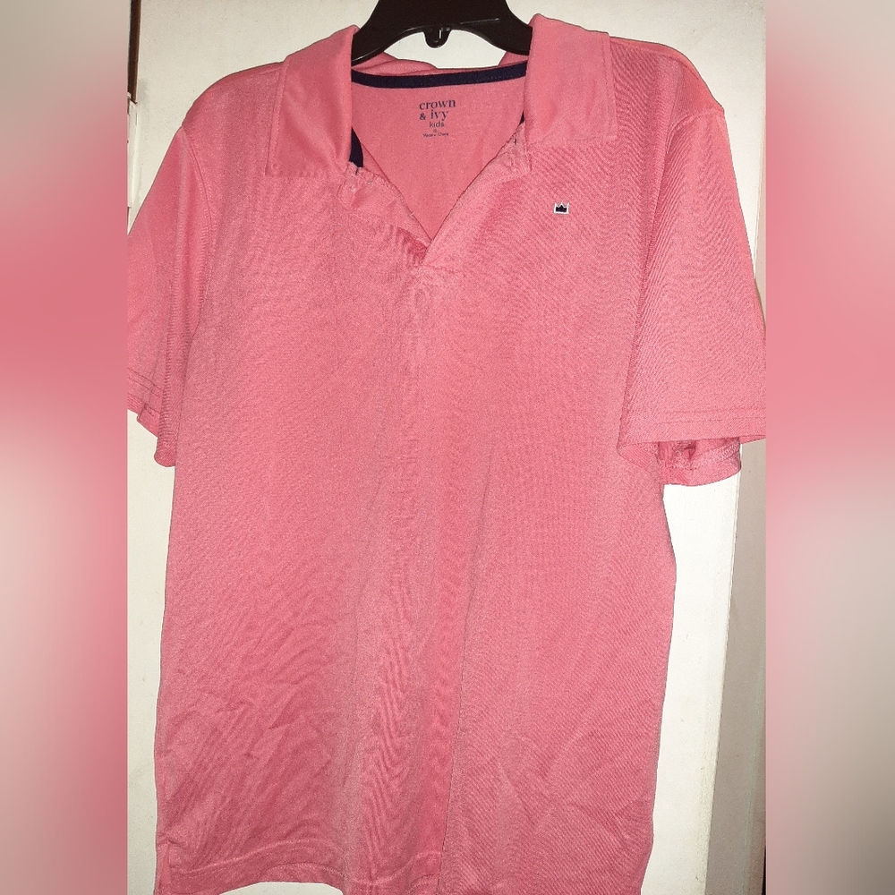 Boys Crown and Ivey collar shirt